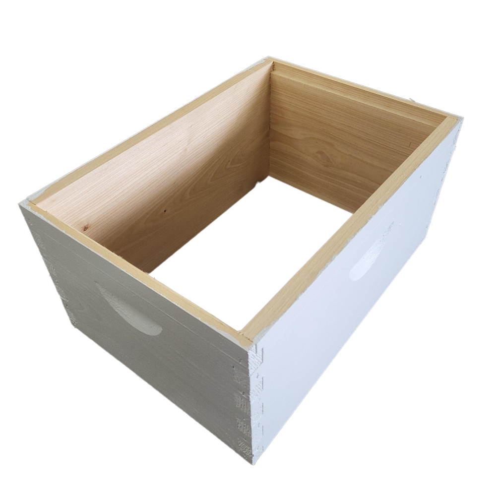 8-Frame Cypress Deep 9 5/8-Inch Brood Box-Woodenware and Kits-8-Frame Assembled, Primed and Painted-Foxhound Bee Company