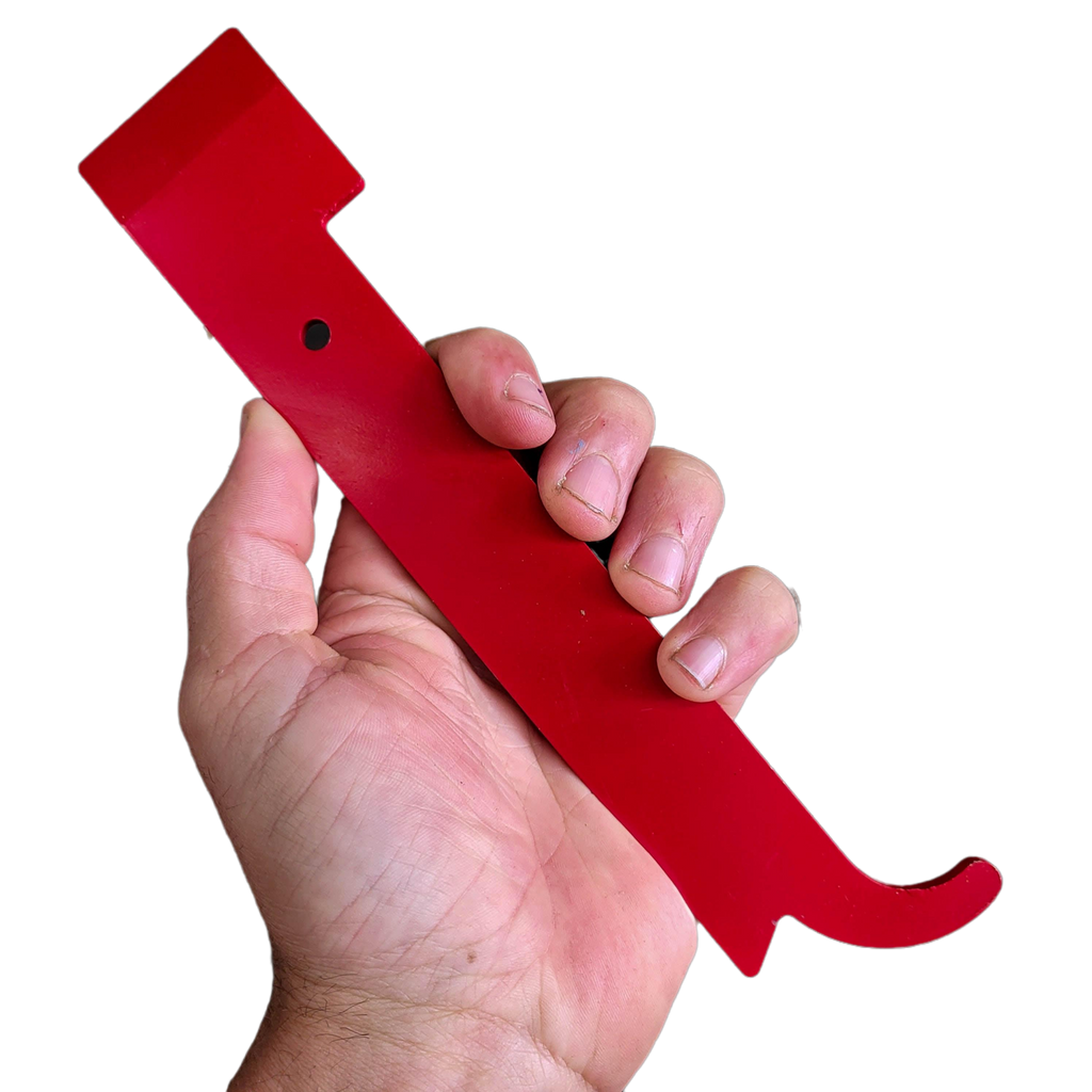 Red Heavy Duty J Hook Hive Tool-Supplies-Foxhound Bee Company