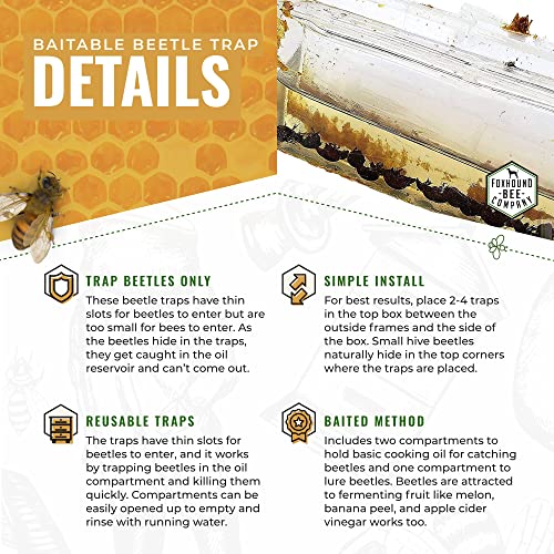 Small Hive Beetle Baitable Trap-Supplies-Single-Foxhound Bee Company