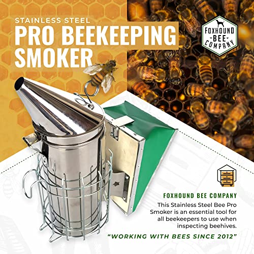 Stainless Steel Pro Smoker-Supplies-Foxhound Bee Company