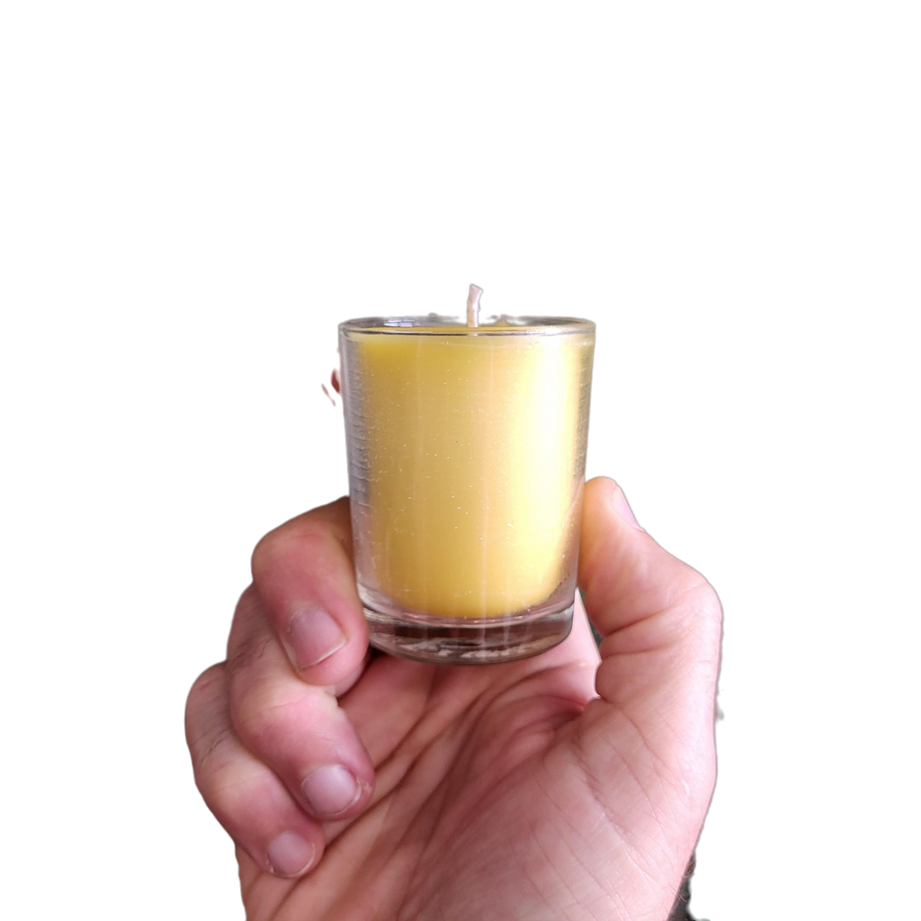 Votive Beeswax Candles-Hive Products-Votive in Glass-6-Foxhound Bee Company