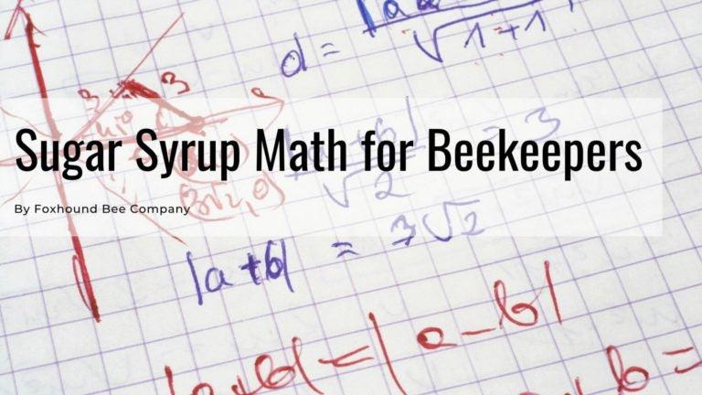 Sugar Syrup Math