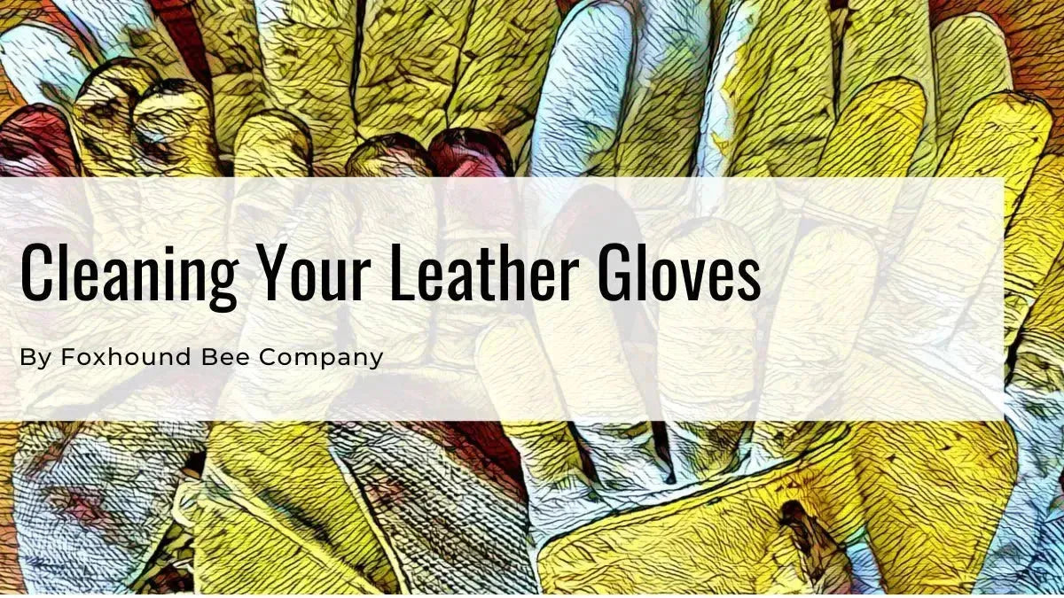 Washing leather gloves