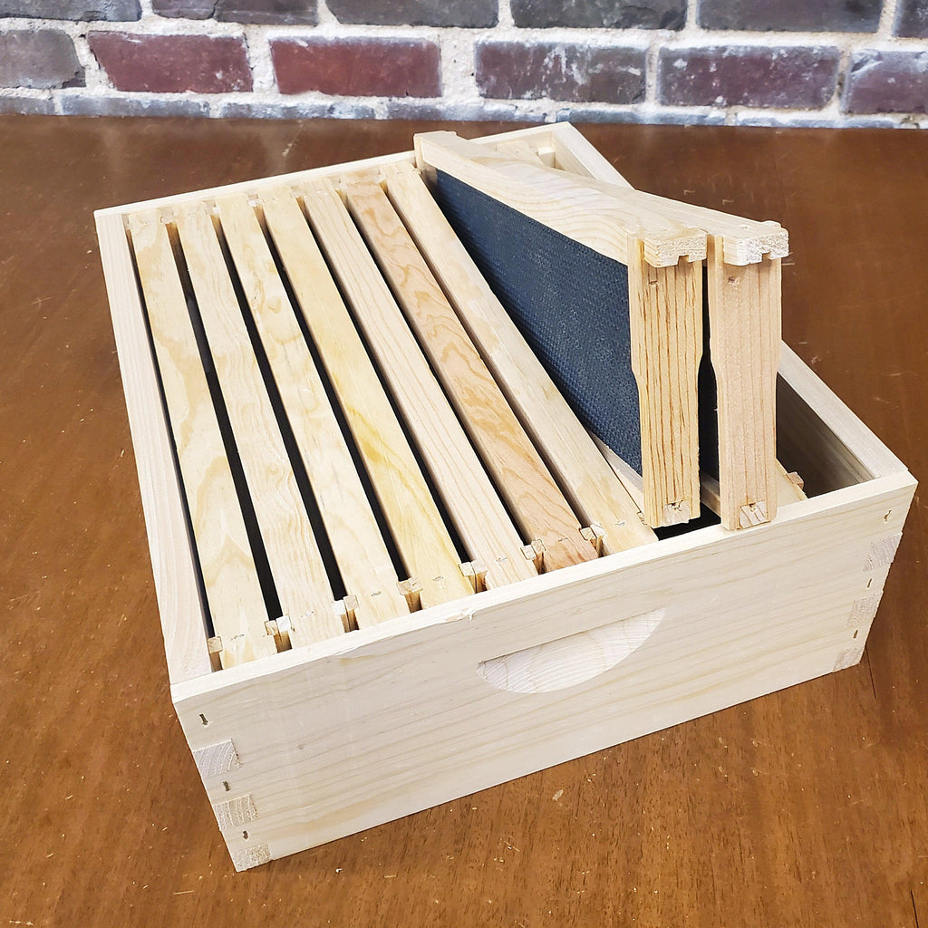 10-Frame Complete, Medium 6 5/8-inch Box with Frames and Foundation-Woodenware and Kits-10-Frame Unassembled-Foxhound Bee Company