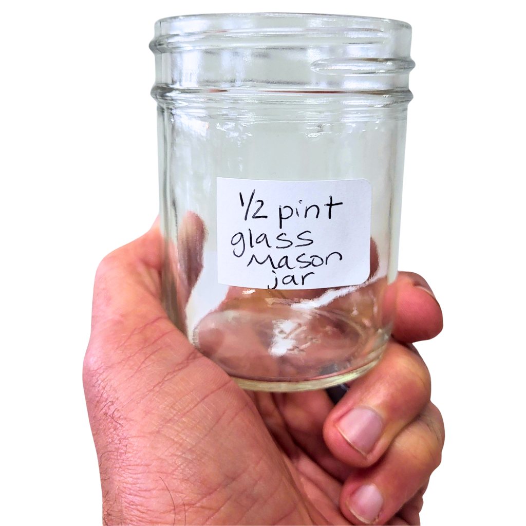 1/2 Glass Pint Mason Jar - 8 oz-Foxhound Bee Company