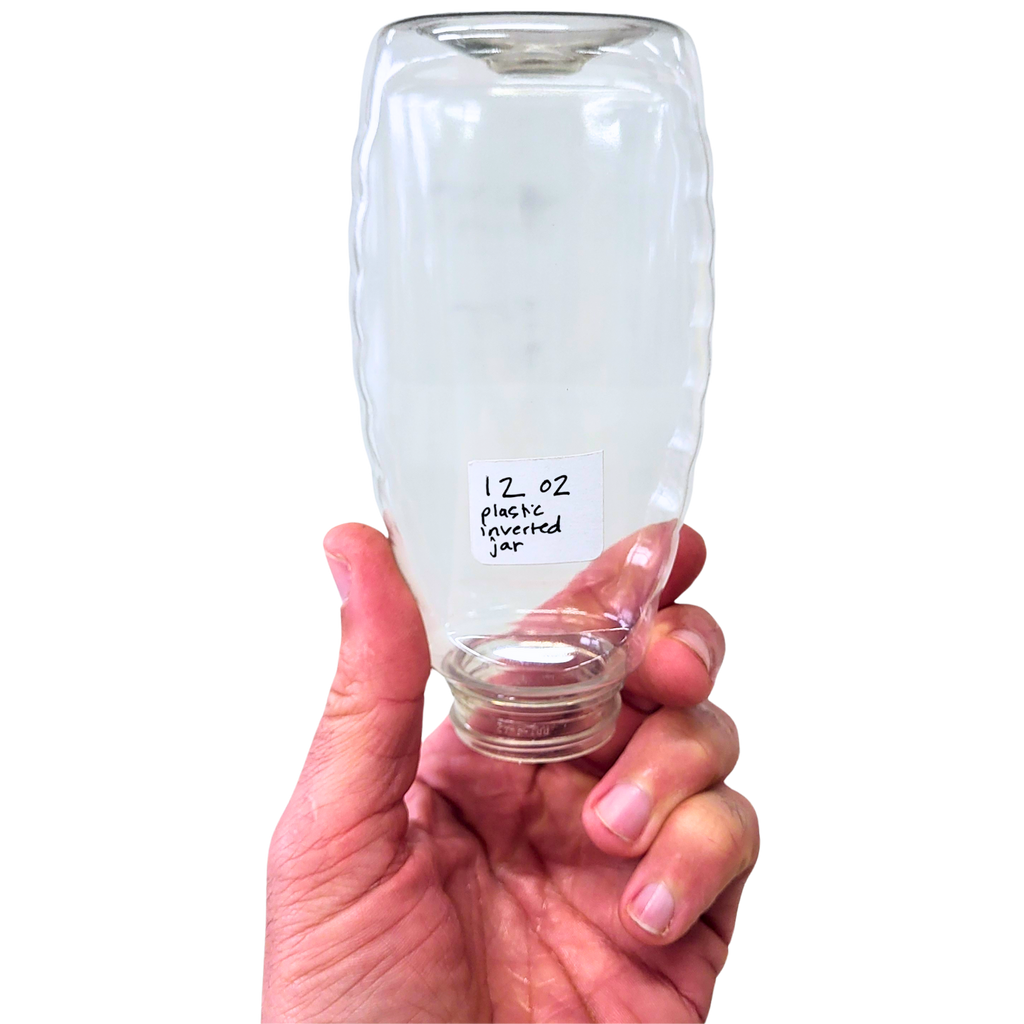 12 oz Plastic Inverted Honey Jar-Foxhound Bee Company