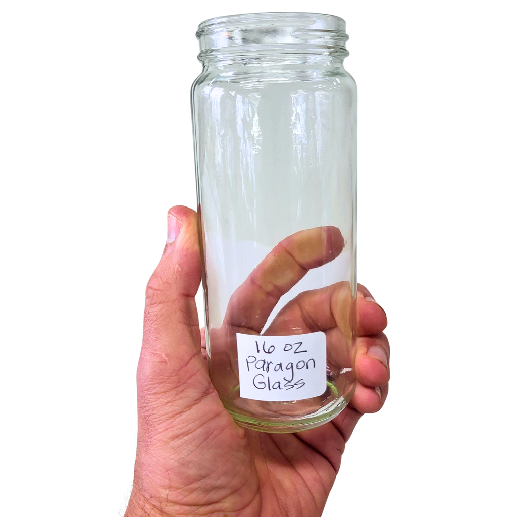 16 oz (12 fl oz) Glass Paragon Jars-Foxhound Bee Company