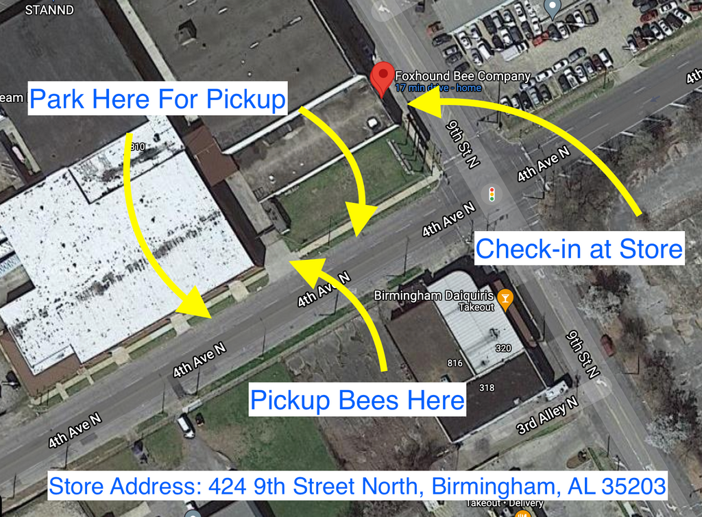 2024 Alabama Nucleus Hive with Bees-Hive Products-5-Frame 2023 Queen in Temporary Nucleus Box (April - May)-Overstock-Foxhound Bee Company
