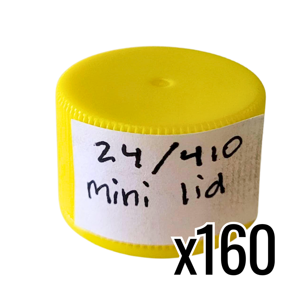 24/410 Mini Honey Bear Plastic Lids-Foxhound Bee Company