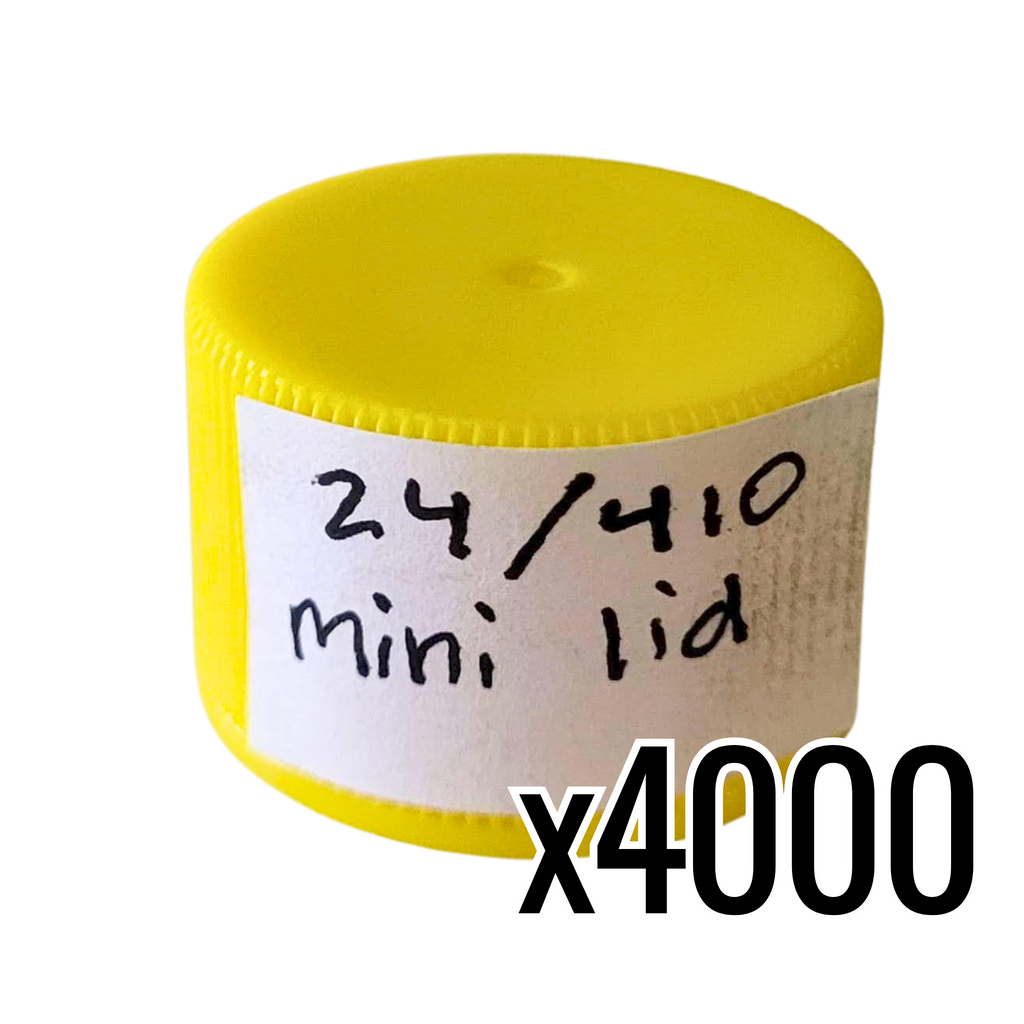 24/410 Mini Honey Bear Plastic Lids-Foxhound Bee Company