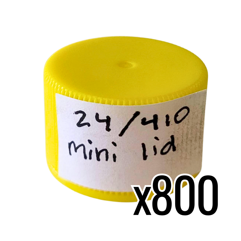 24/410 Mini Honey Bear Plastic Lids-Foxhound Bee Company