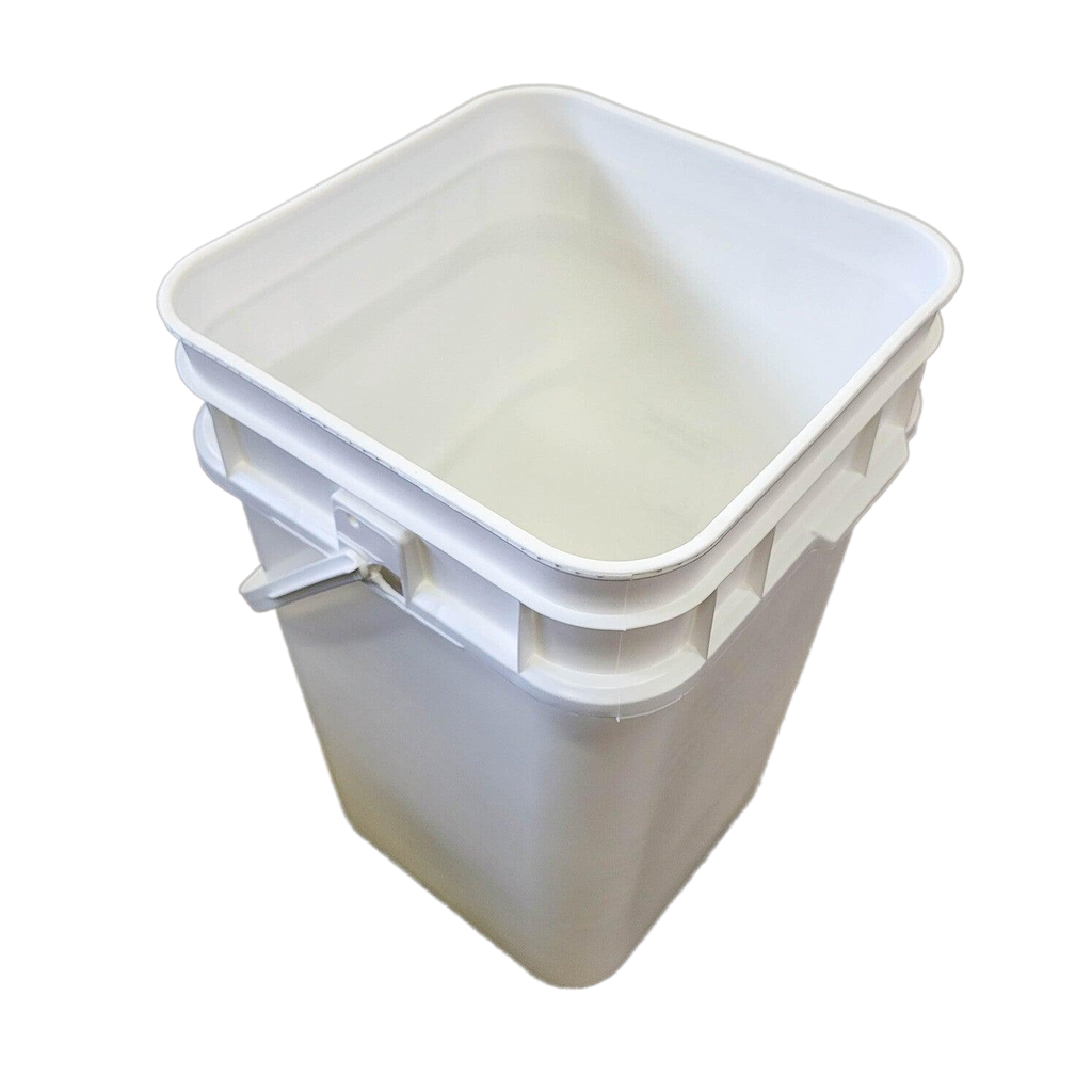 4 Gallon Square Bucket and Lid with Gasket--Foxhound Bee Company