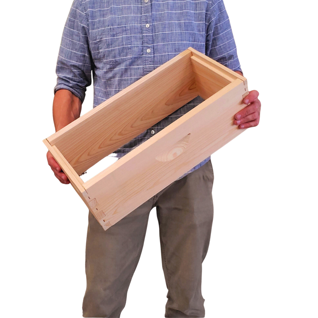 5-Frame Cypress Medium 6 5/8-inch Super Box-Woodenware and Kits-5-Frame Unassembled-Foxhound Bee Company