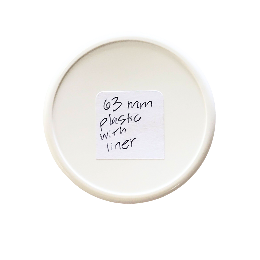 63mm Plastic Lids with Liner-Foxhound Bee Company