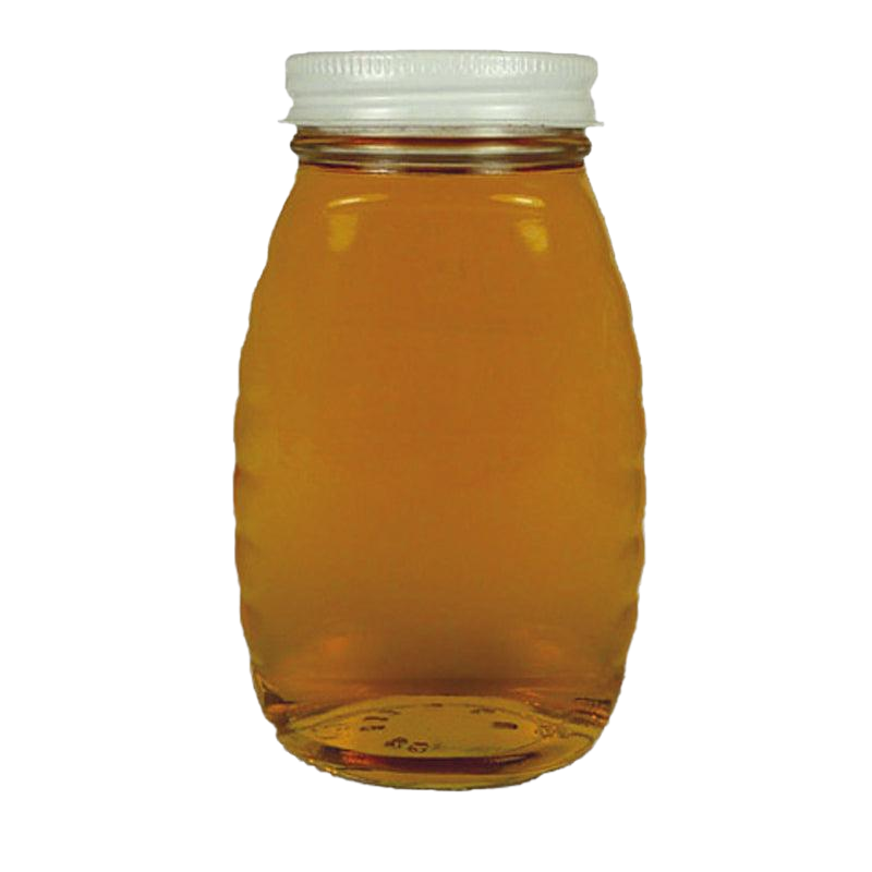 8 oz Glass Classic Honey Jar-Supplies-1 Case - 24 Jars-Foxhound Bee Company