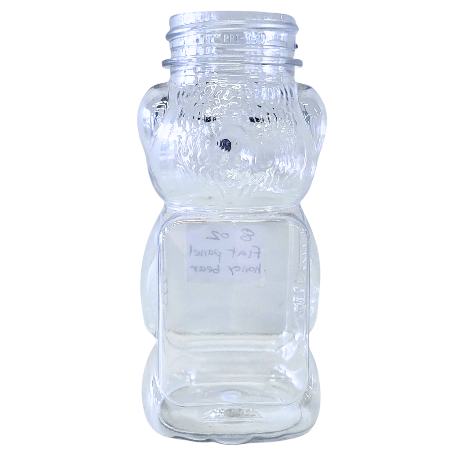 8 oz Plastic Flat Panel Honey Bears Foxhound Bee Company