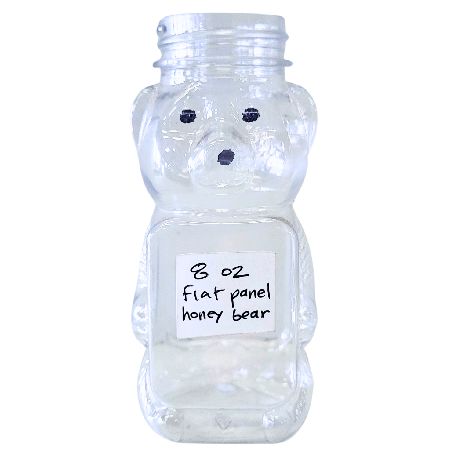 Choice 8 oz. Clear Squeeze Bottle - 6/Pack