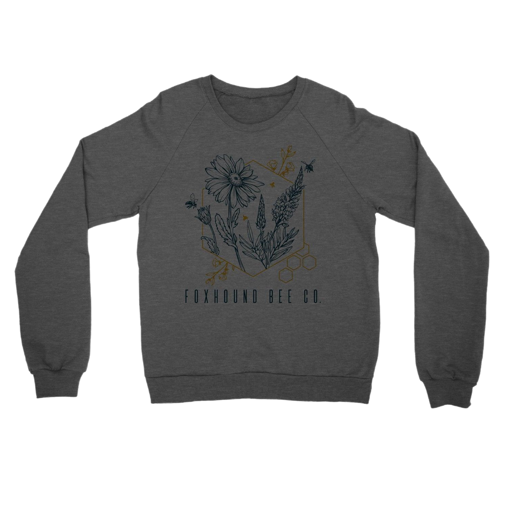 Abstract Flower Sweat Shirt-Merchandise-Small-Foxhound Bee Company