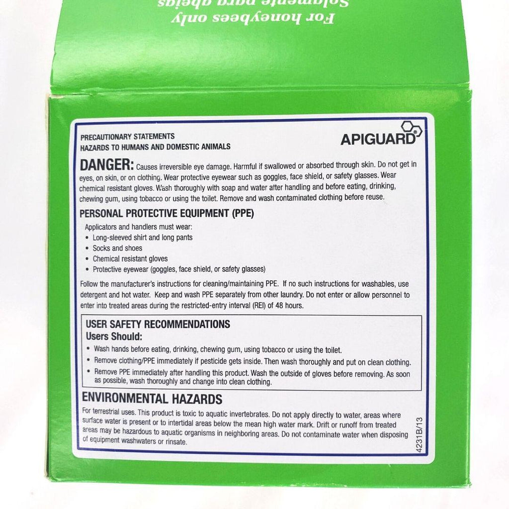 ApiGuard Varroa Mite Treatment-Supplies-Single 50 Gram Tray-Foxhound Bee Company