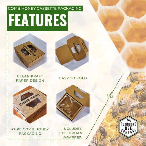 Comb Honey Cassette Packaging-Hive Products-Deep Frame Packaging-40 Pack-Foxhound Bee Company