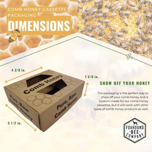 Comb Honey Cassette Packaging-Hive Products-Deep Frame Packaging-40 Pack-Foxhound Bee Company