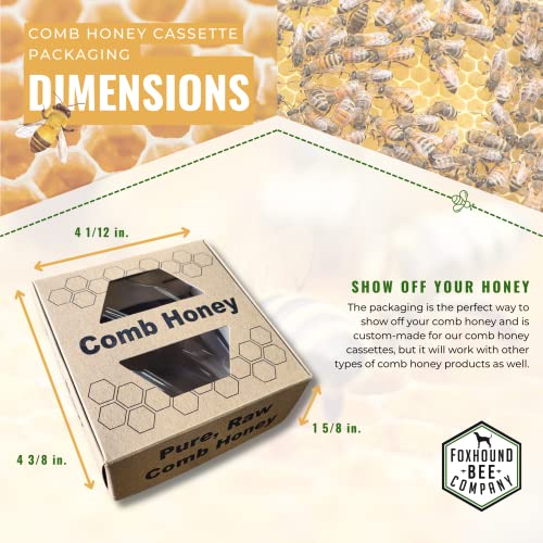 Comb Honey Cassette Packaging-Hive Products-Deep Frame Packaging-40 Pack-Foxhound Bee Company