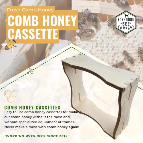 Comb Honey Cassettes-Hive Products-Deep Frame-1 Cassette-Foxhound Bee Company