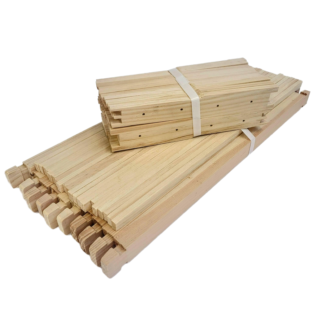 Deep 9 1/8 Inch Langstroth Frame, Wedged Top / Split Bottom with Holes-Woodenware and Kits-10 Pack-Foxhound Bee Company