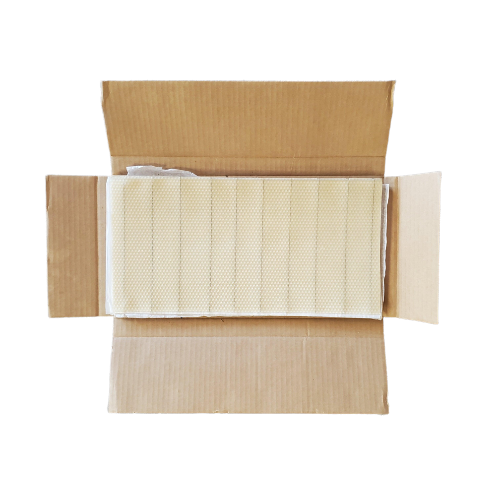 Deep Beeswax Foundation - Wired With Hooks - 8 3/8-inch-Woodenware and Kits-10 Pack-Foxhound Bee Company