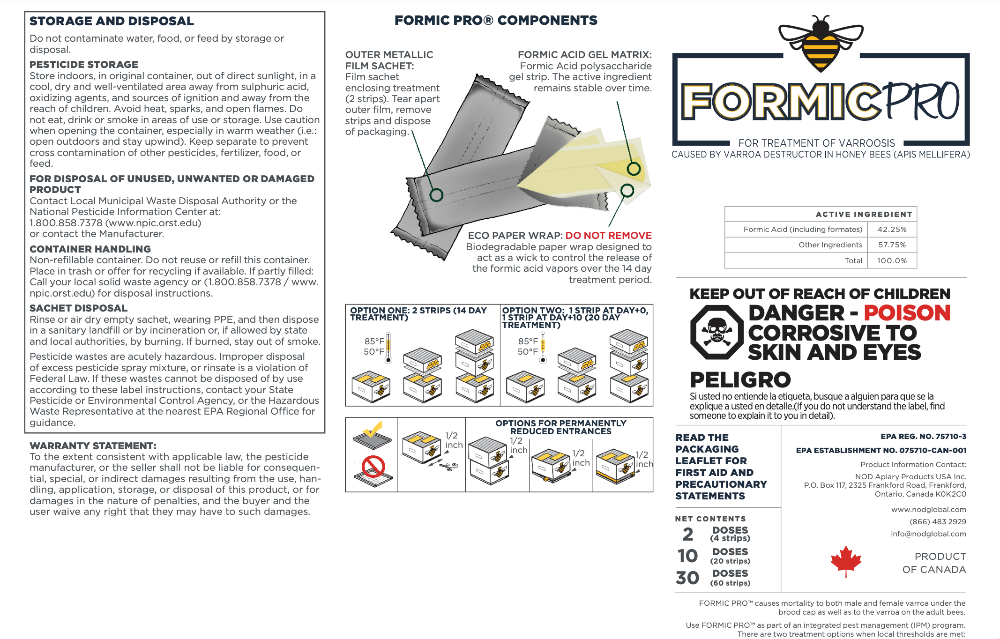 Formic Pro Varroa Mite Treatment-Supplies-2 Dose-Foxhound Bee Company