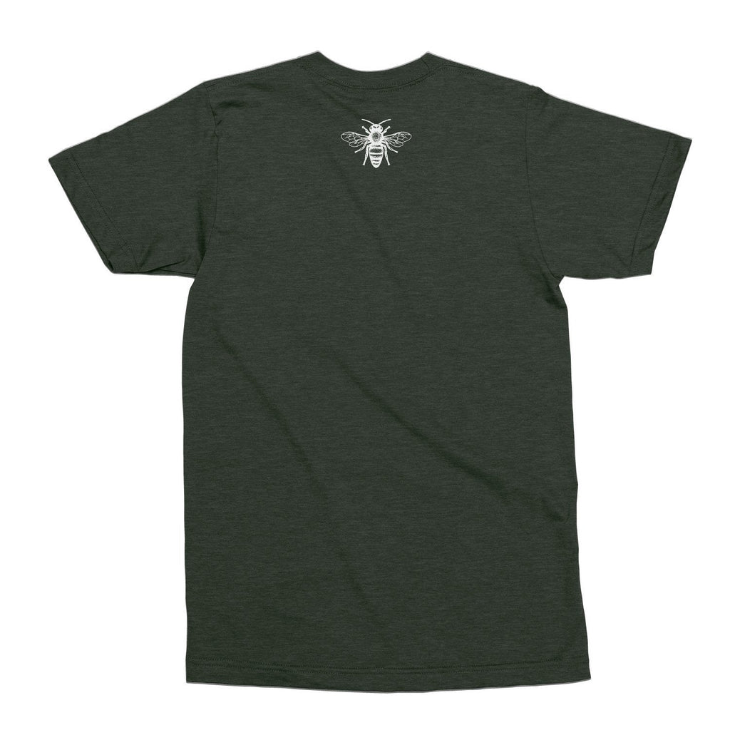 Heather Green Round Short Sleeve Shirt-Merchandise-Small-Foxhound Bee Company