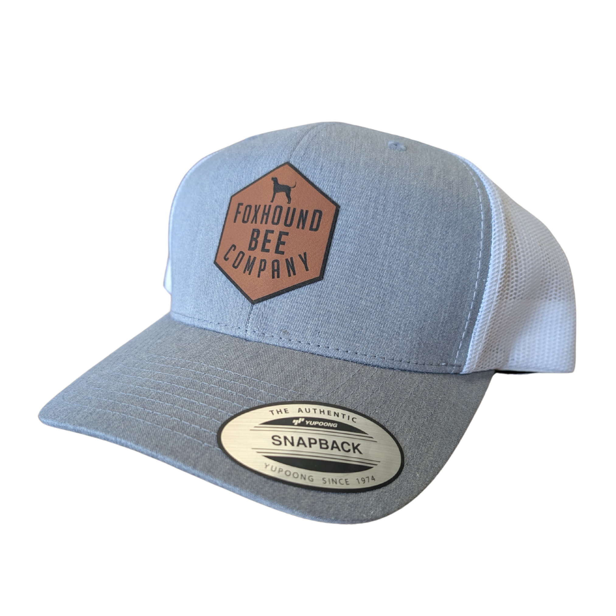 Leather Patch Trucker Hat – Foxhound Bee Company
