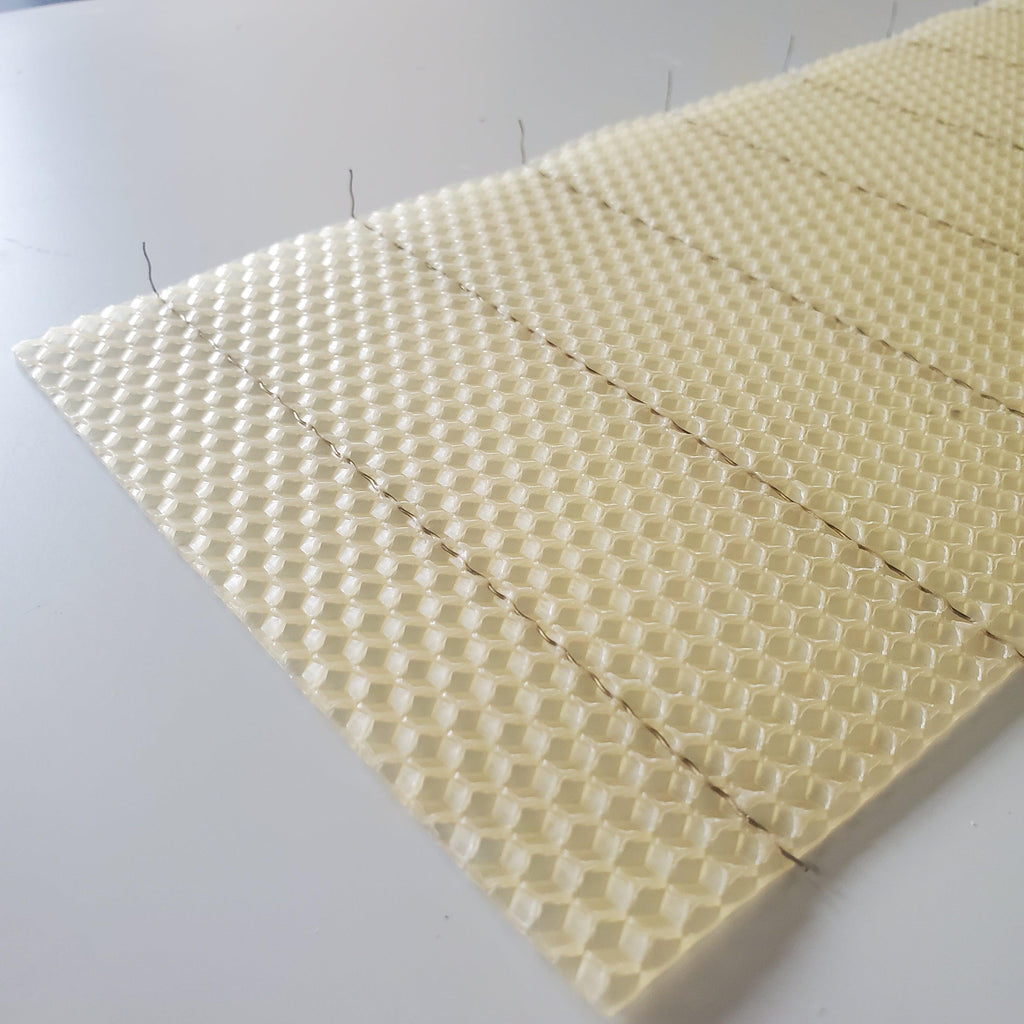 Medium Beeswax Foundation - Wired With Hooks - 5 5/8-inch-Woodenware and Kits-10 Pack-Foxhound Bee Company