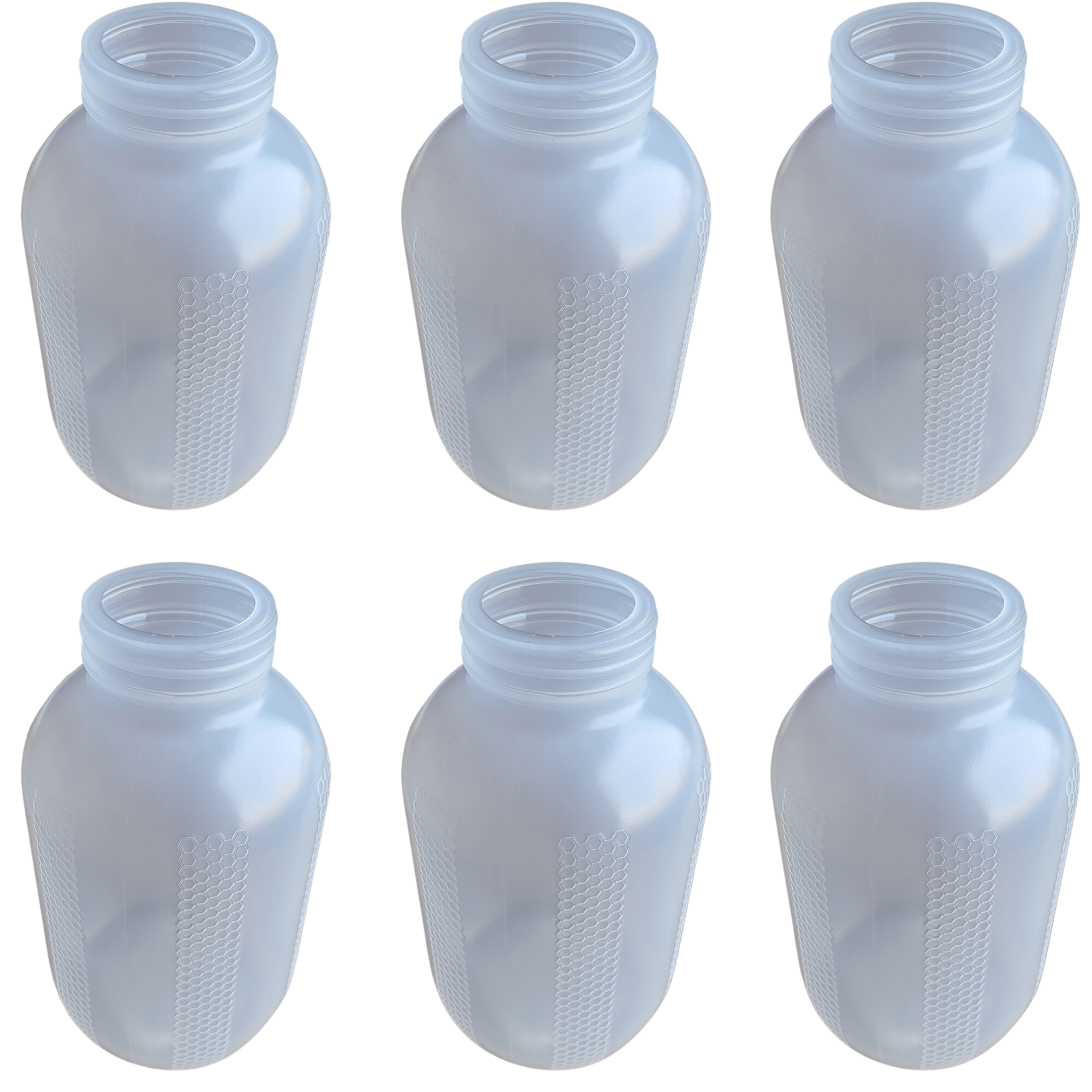 16 oz Plastic Queen Line Jar with Lids – Foxhound Bee Company