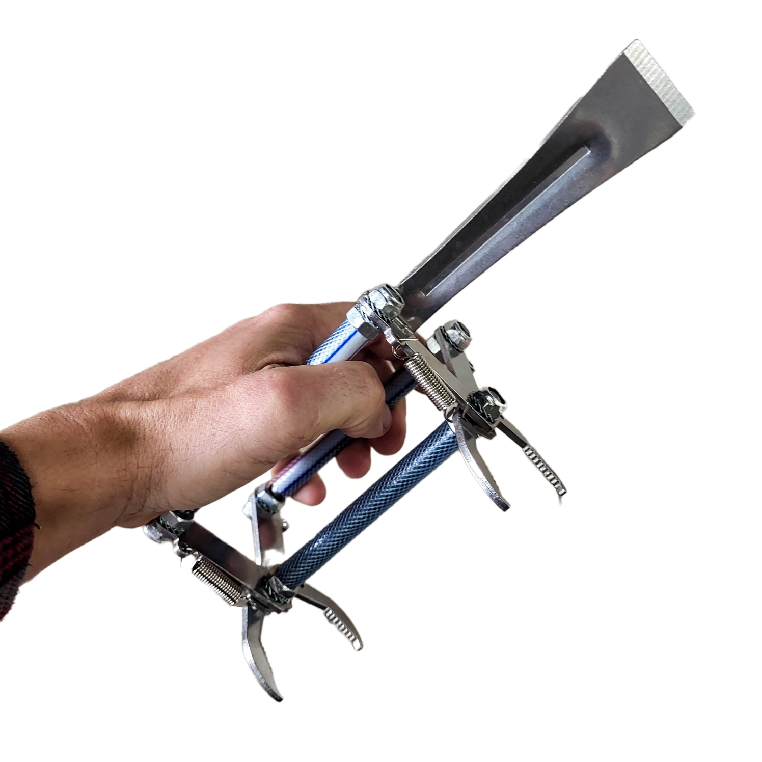 Premium Metal Frame Grip with Pry Bar Hive Tool Foxhound Bee Company