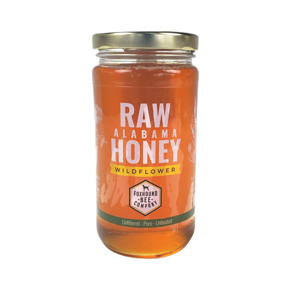 Raw Honey from Homewood, Alabama-Hive Products-1 lb (12 fluid ounces)-Foxhound Bee Company