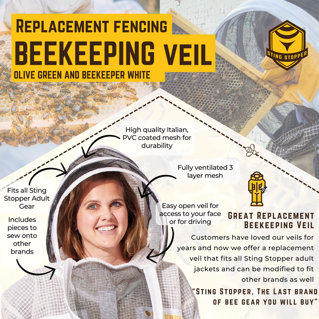 Replacement Beekeeping Veil-Foxhound Bee Company