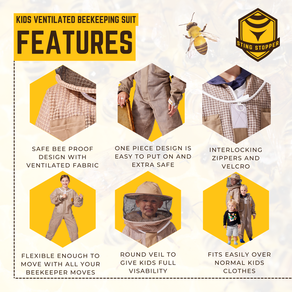 Sting Stopper Kids Ventilated Beekeeping Suit-Foxhound Bee Company