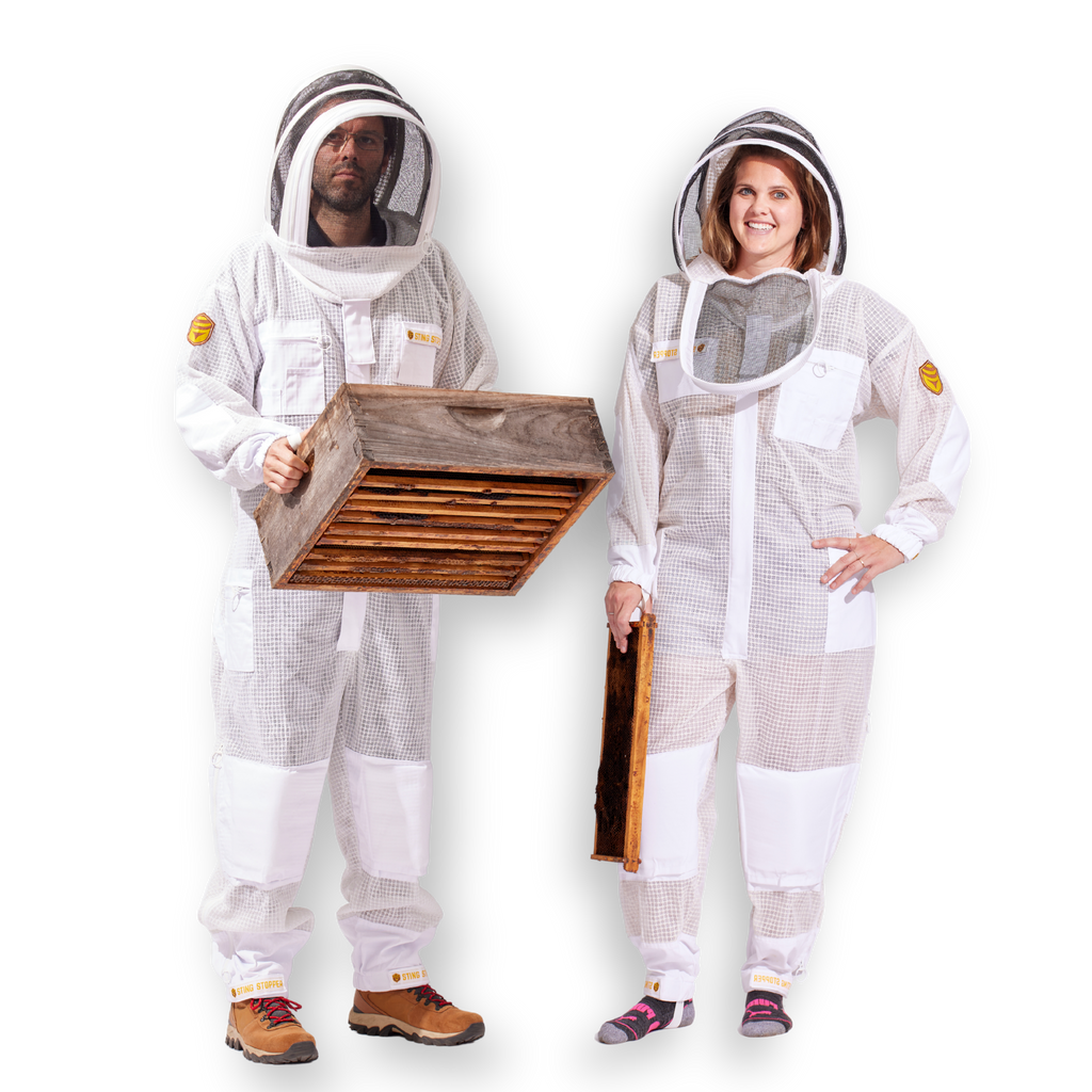 Sting Stopper Professional Ventilated Beekeeping Suit - Beekeeper White-Foxhound Bee Company