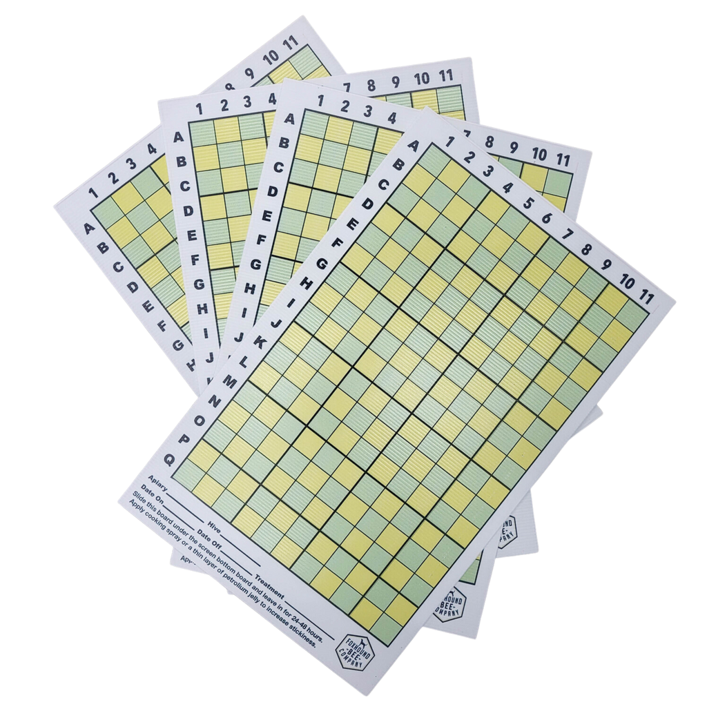 Varroa Mite Board-Supplies-8 Frame-4 Pack-Foxhound Bee Company